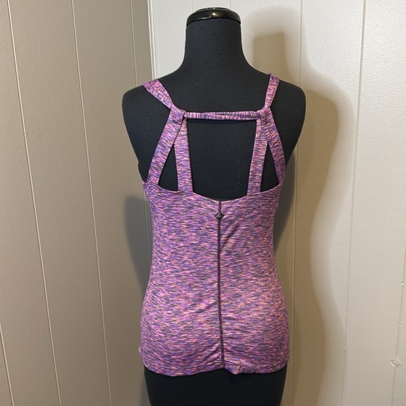 prAna Women's Medium Twyla Yoga Top Straps Stretch. Underline Support Workout - Picture 6 of 7